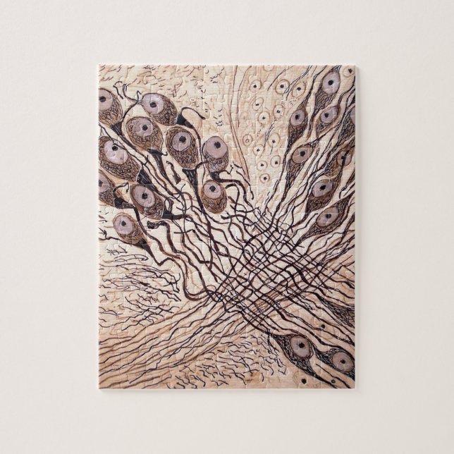 Cajal's Neurons 1 Jigsaw Puzzle (Vertical)