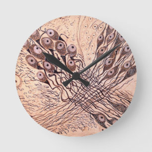 Cajal's Neurons 1 Round Clock
