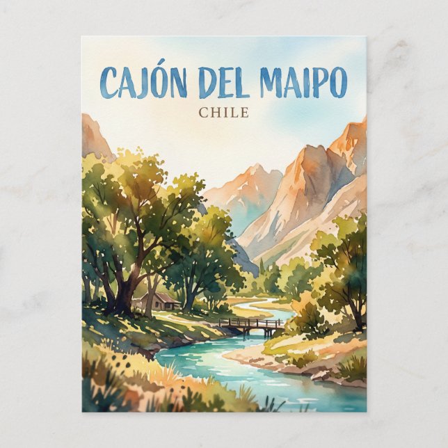 Cajón del Maipo Chile Postcard (Front)