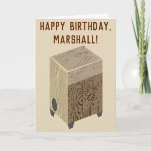 Cajon Drum Happy Birthday Card