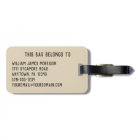 Cajon Drum Personalised Luggage Tag