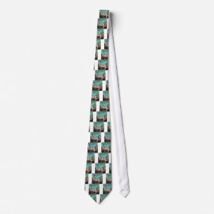 Cajun Chess Funny Cartoon Tie