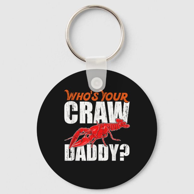 Cajun Crawfish Crawdaddy Crayfish Gift Lover Key Ring (Front)