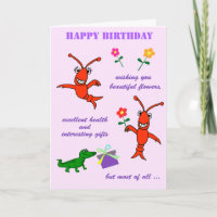 Cajun Crawfish Happy Birthday