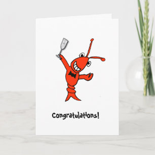 Cajun Crawfish/Lobster Personalised Card