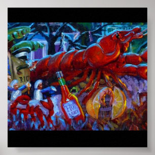 CAJUN CRAWFISH POSTER