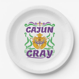 Cajun Cray Crawfish Boil Louisiana New Orleans Paper Plate