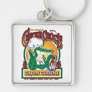 Cajun Creole Mardi Gras Crocodile Key Ring