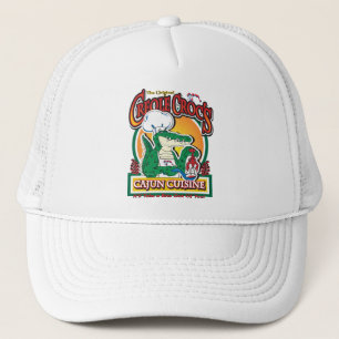 Cajun Creole Mardi Gras Crocodile Trucker Hat