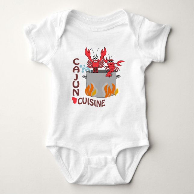 Cajun Cuisine Baby Bodysuit (Front)