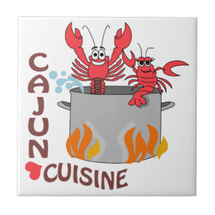 Cajun Cuisine Ceramic Tile