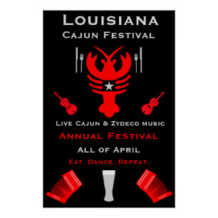 Cajun Festival Promotion Poster