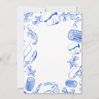 Cajun Seafood Boil – Southern Coastal Food Art Invitation