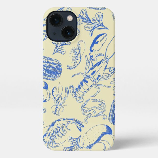 Cajun Seafood Boil – Southern Coastal Food Art iPhone Case (Back)