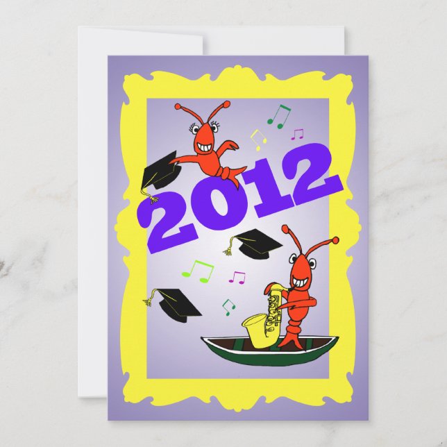 Cajun Themed Graduation 2012  Party Invitation (Front)