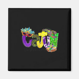 Cajun To The Core Mardi Mardi Gras Louisiana Carni Magnet