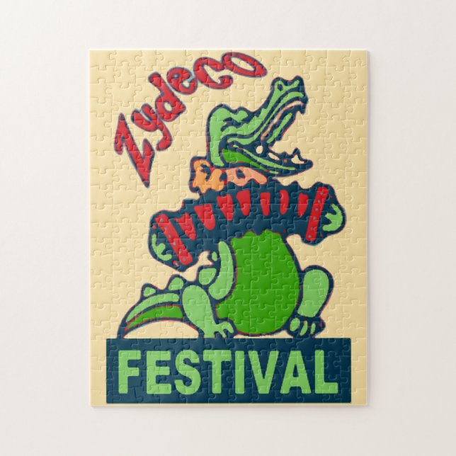 Cajun Zydeco Music Jigsaw Puzzle (Vertical)
