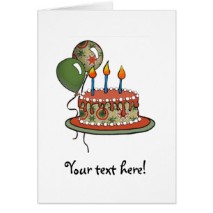 Cake-002 Red Green Olive