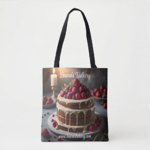 Cake and Berries Foodie Bakers Tote Bag