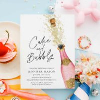 Cake and Bubbly Champagne Bridal Shower