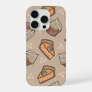 Cake and Cup Cake Bakery Seamless pattern iPhone 15 Pro Case