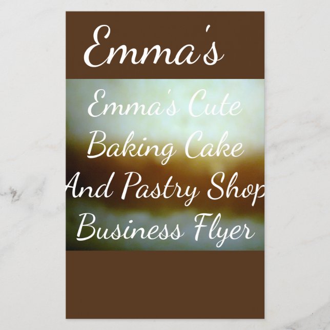 Cake And Pastry Shop Business Flyer (Front)