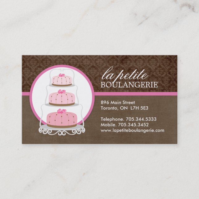 Cake Bakery Business Cards (Front)