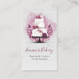 Cake Bakery,  Patisserie , Cakes & Sweets Business Card