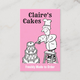 Cake Baking & Cake Maker Business Card