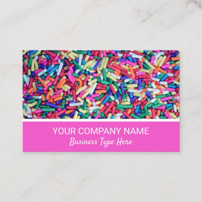 Cake Baking Confectionary Candy Business Card (Front)