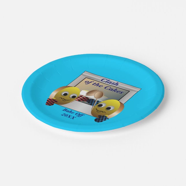 Cake Baking Contest Paper Plate (Angled)