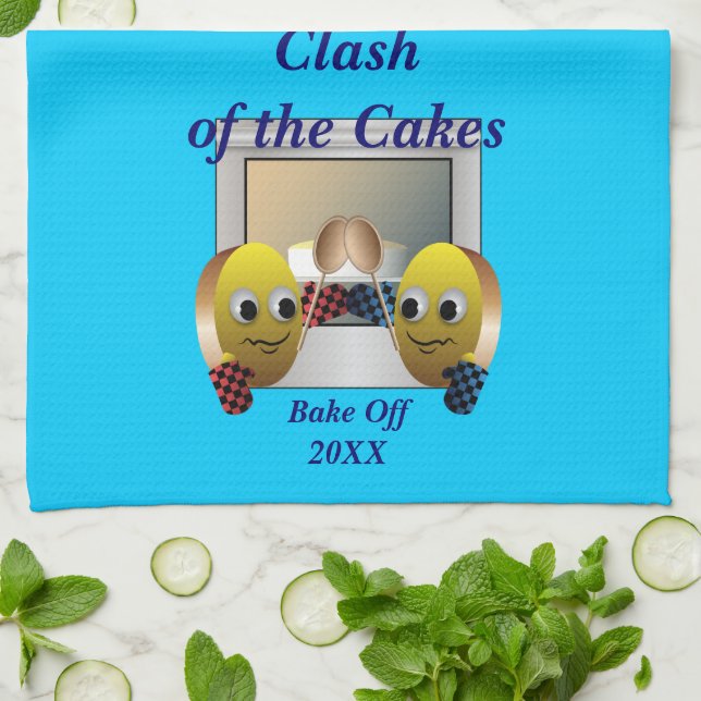 Cake Baking Contest Tea Towel (Folded)