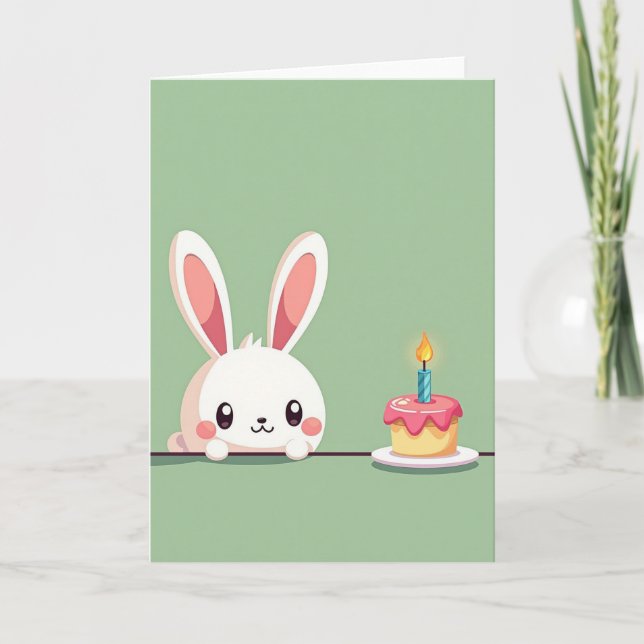 Cake Birthday Wish Card (Front)