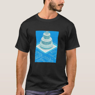 Cake Blueprint Cake Baking Cake 1 T-Shirt