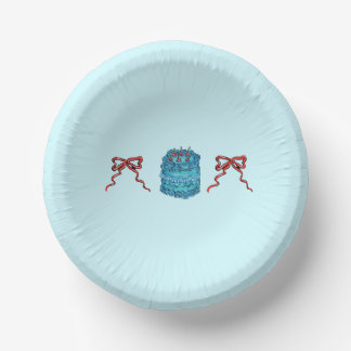 Cake & Bows Paper Bows Plate