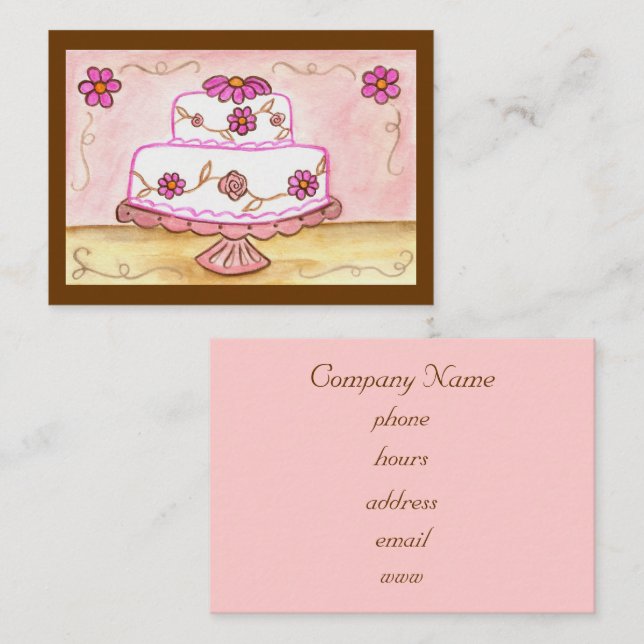 Cake Business Card (Front/Back)