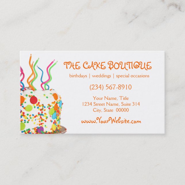 Cake Business Cards (Front)