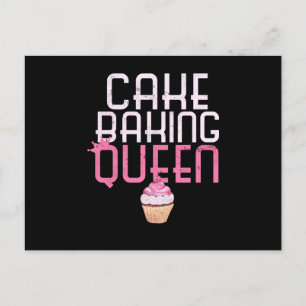 cake cake baking queen cupcake bakers pastry chef postcard
