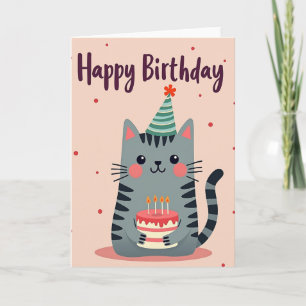 Cake Candles Birthday Card
