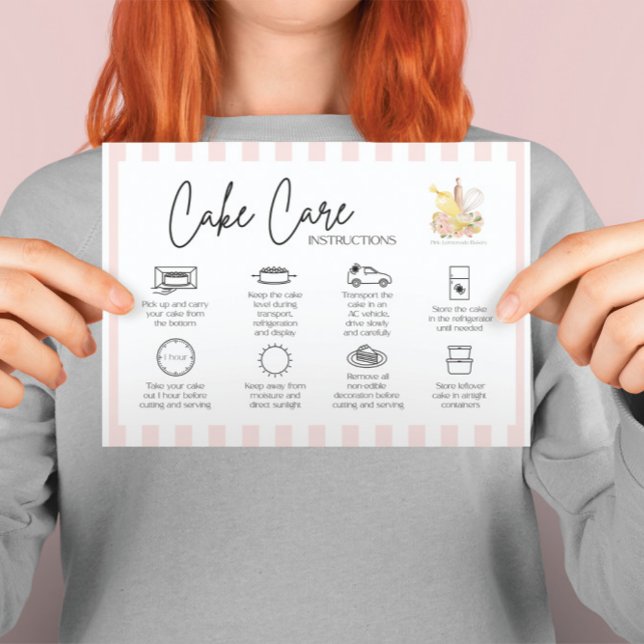 Cake Care Bakery Thank You Card (Creator Uploaded)