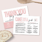 Cake Care & Cutting Guide, Cake Serving Guide