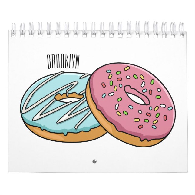 Cake cartoon illustration calendar (Cover)