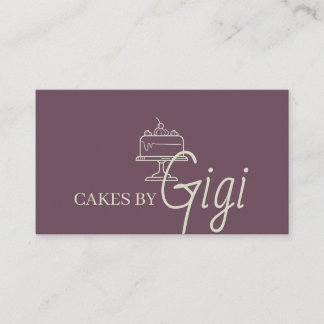 Cake Cupcakes Bakery   Business Card