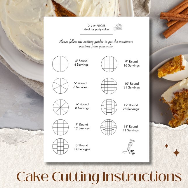 Cake Cutting Guide Round Bakery Simple (Cake Cutting Guide Round Bakery Simple)