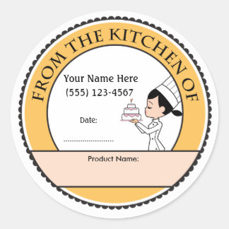 Cake Decor Personalised Baking Sale Labels