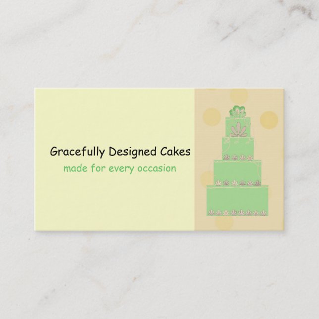 Cake Decorating/Baking Business Card (Front)