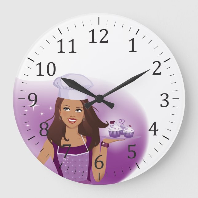 Cake Decorator Party Planner Wall Clock (Front)