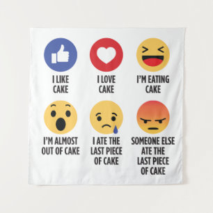 Cake Emojis Tapestry