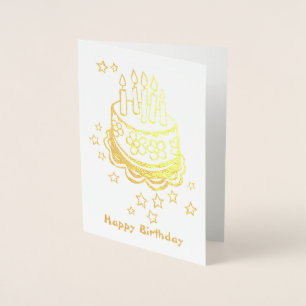 Cake Foil Birthday Card
