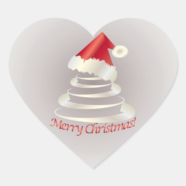 Cake for Santa Heart Sticker (Front)